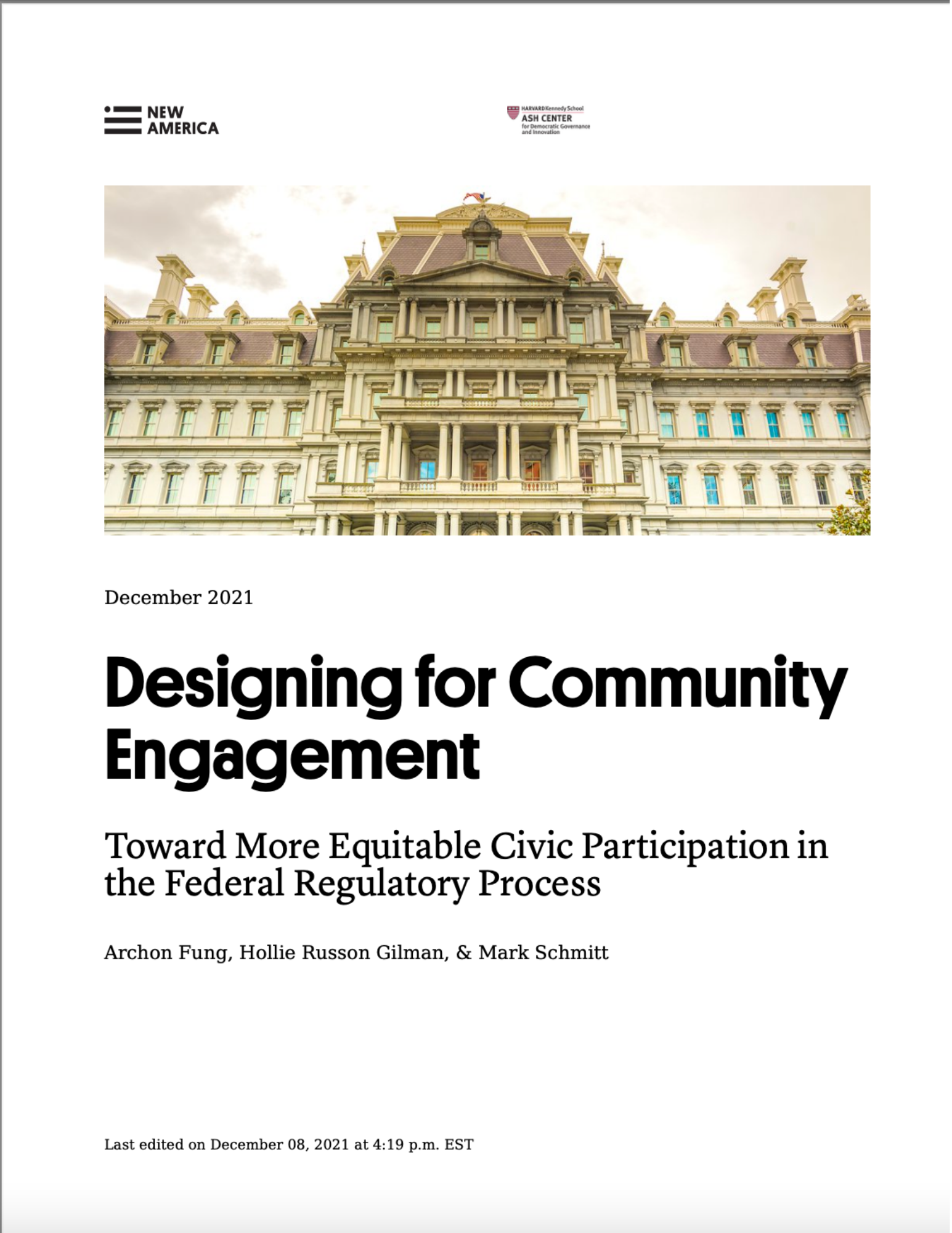 Designing for Community Engagement: Toward More Equitable Civic