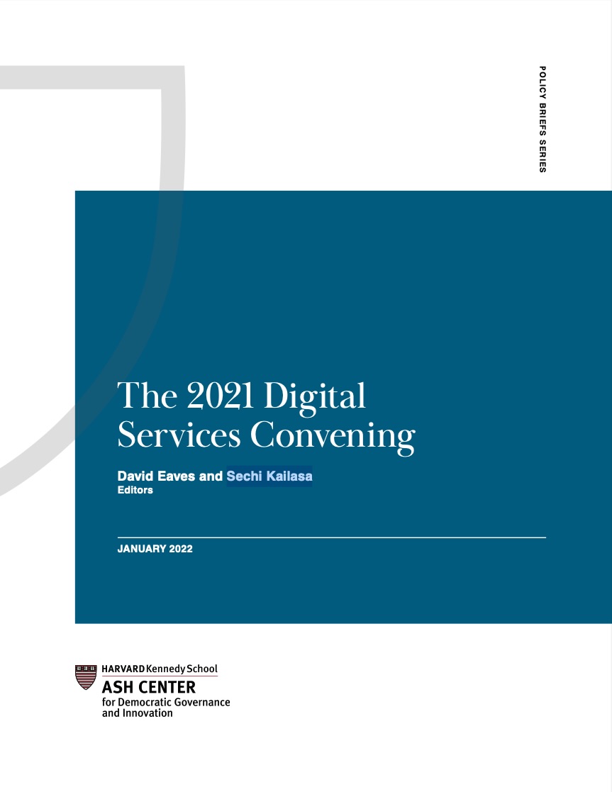 The 2021 Digital Services Convening