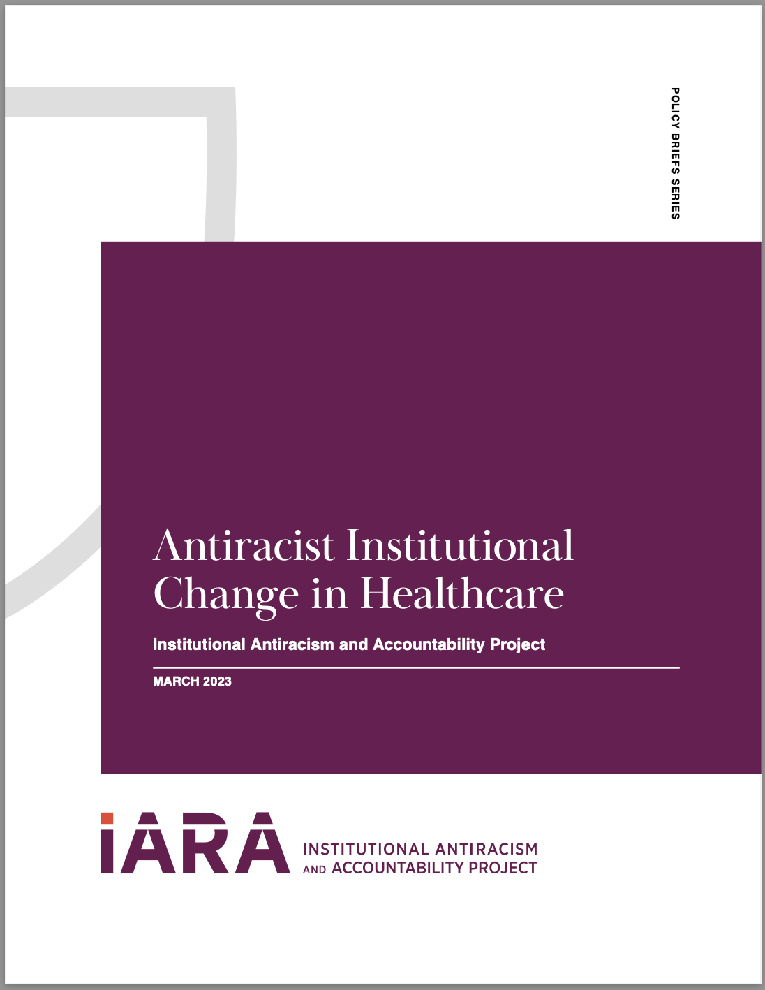 Antiracist Institutional Change in Healthcare