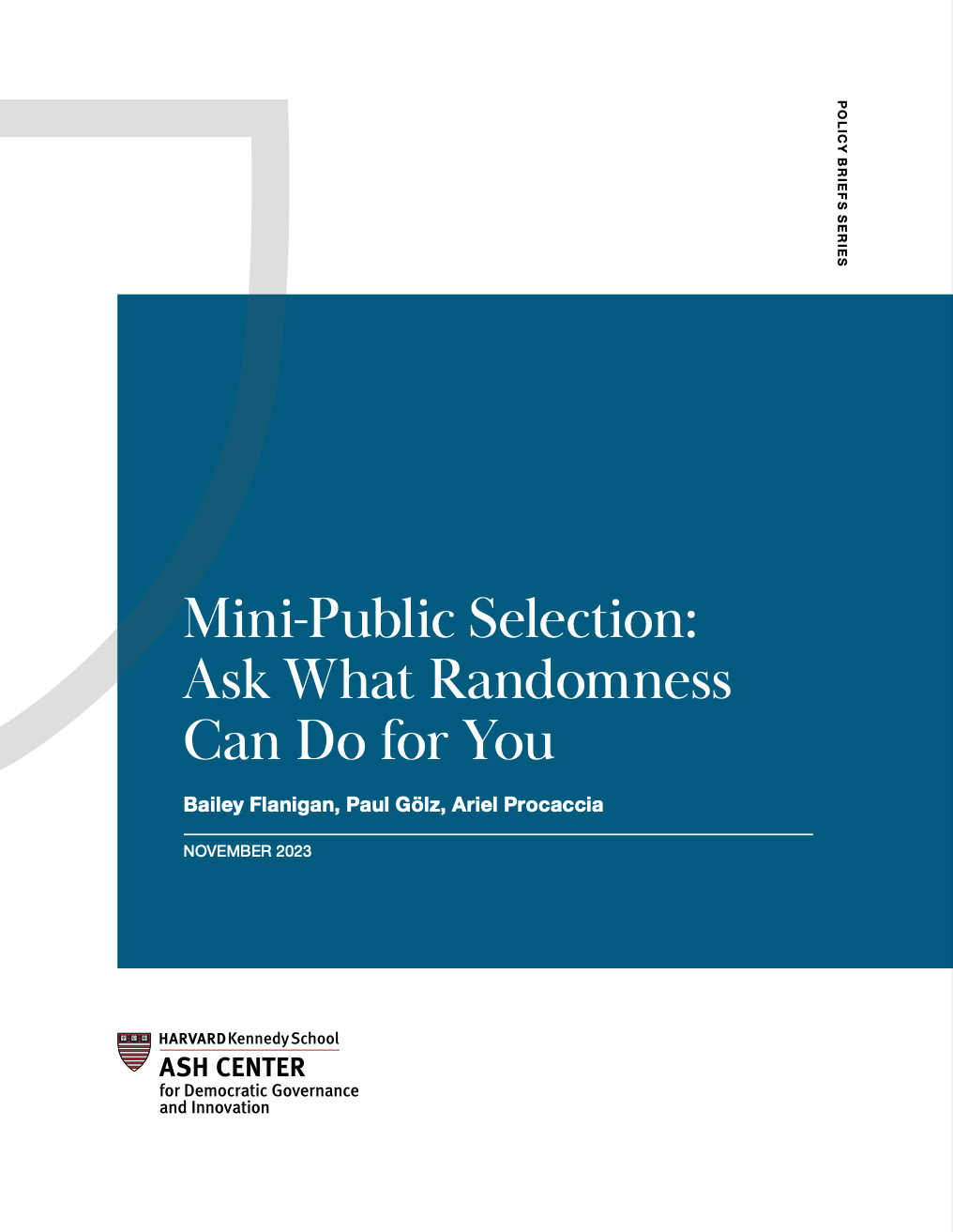 Mini-Public Selection: Ask What Randomness Can Do for You
