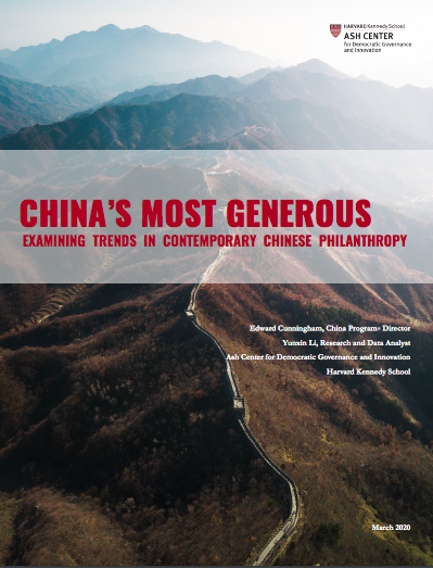 China's Most Generous: Examining Trends in Contemporary Chinese Philanthropy