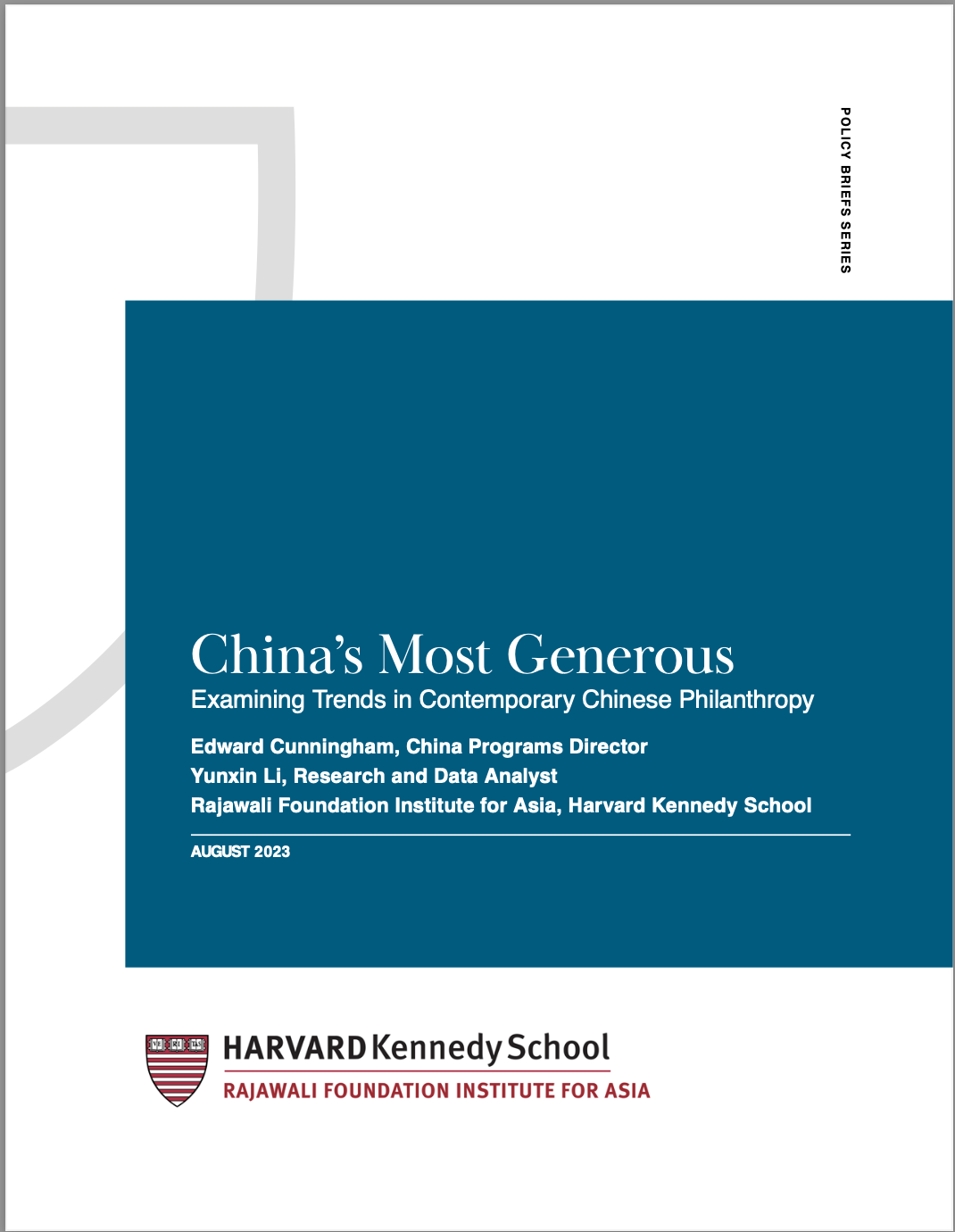 China’s Most Generous: Examining Trends in Contemporary Chinese Philanthropy (2020 Update)
