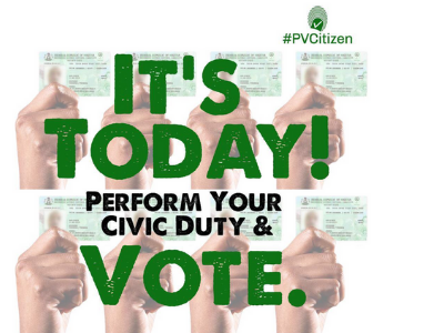 A post from PVCitizen encourages voters to cast a ballot in the 2019 election in Nigeria