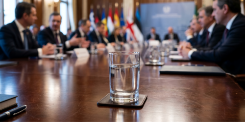 Government officals at a roundtable conference