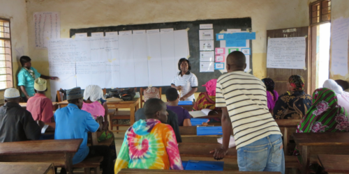 Classroom of people learning