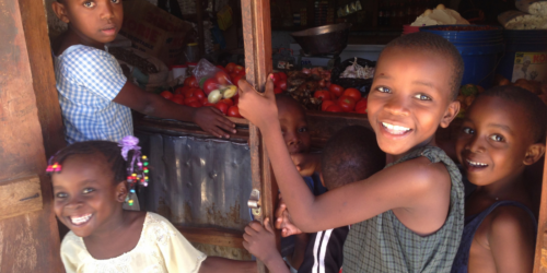Group of kids in Tanzania