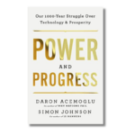 Cover photo of the books "power and progress"