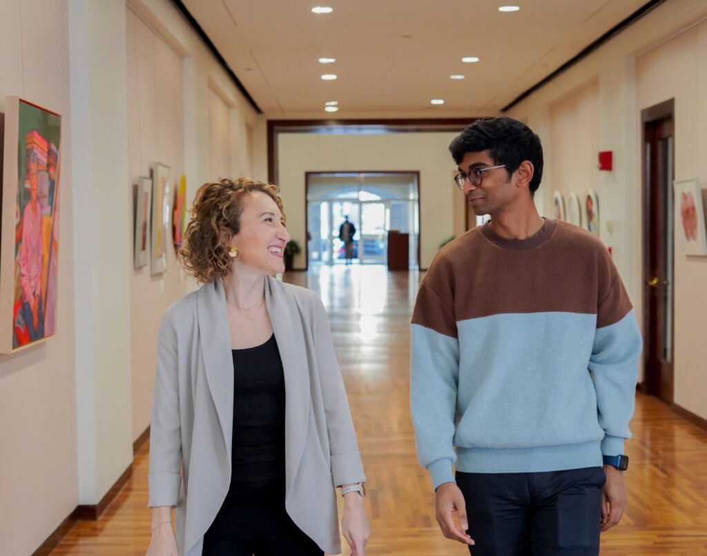 Erica Light and Nikhil Raghuveera , Co-Hosts of "Untying Knots" Podcast