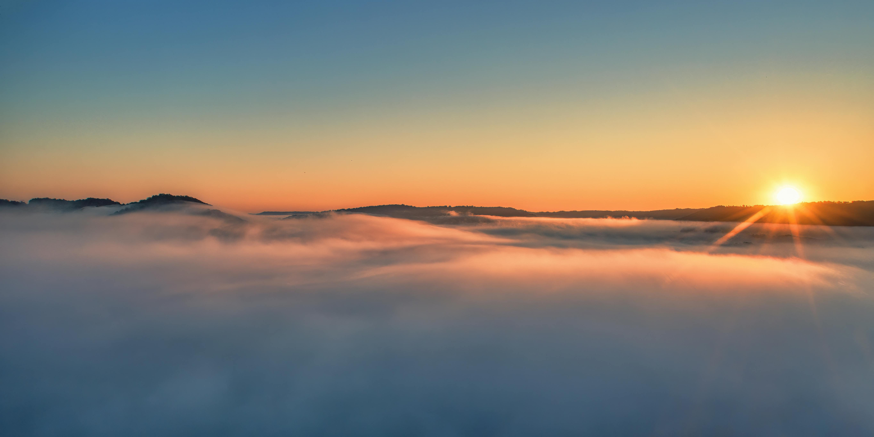 A photo of a sunrise.