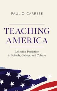 The book cover for "Teaching America." 