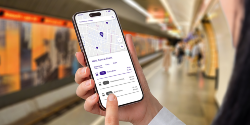 Metro public transport app with map