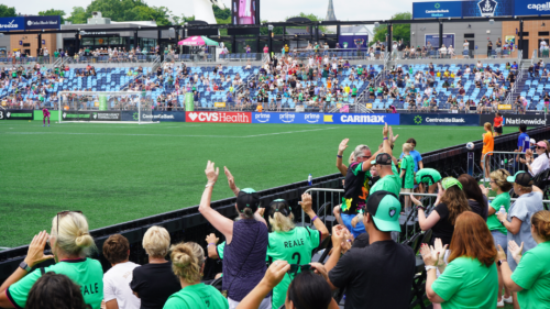 Fans at a Boston Legacy game.