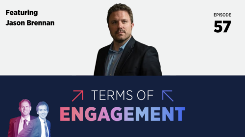Image of Professor Jason Brennon. Episode 57 of Terms of Engagement Podcast.